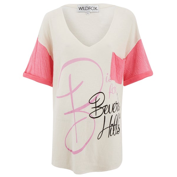 Wildfox Women's Shore Tunic B Is For T-Shirt - Vintage Lace/Valley Pink