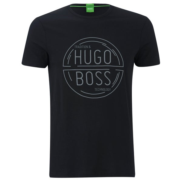BOSS Green Men's Tee 1 Logo T-Shirt - Black