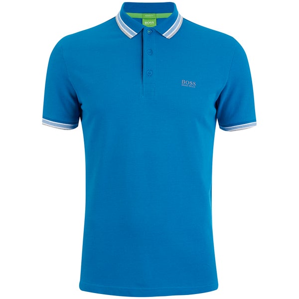BOSS Green Men's Paddy Polo Shirt - Medium Blue