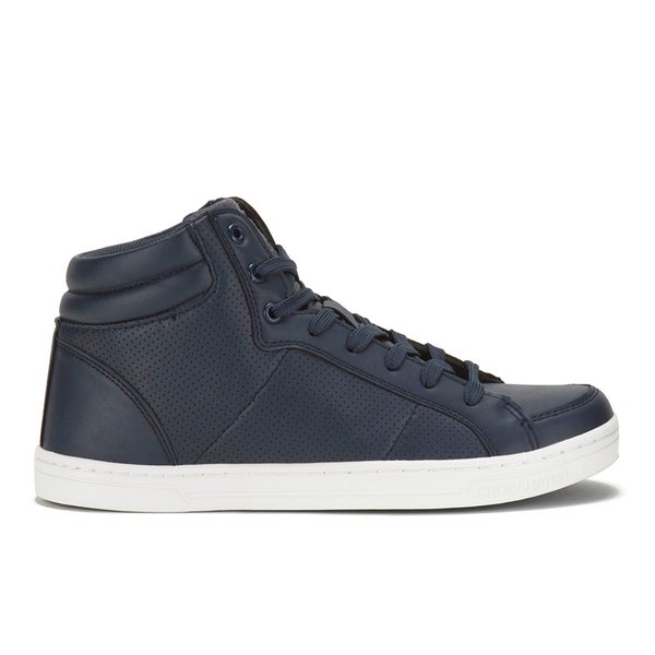 Crosshatch Men's Kungsleden Hi Top Perf Trainers - Dress Blue