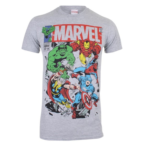 T-Shirt pour Homme -Marvel Breakout -Gris