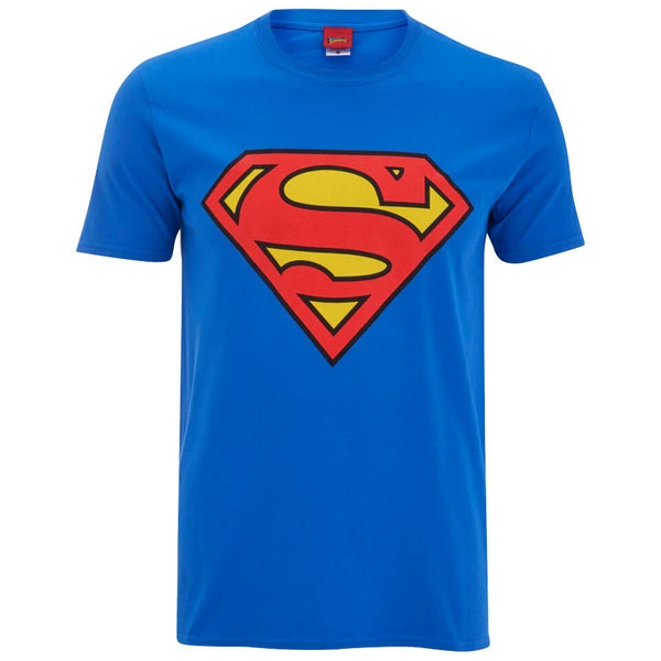 T-Shirt DC Comics Logo Superman -Bleu Roi