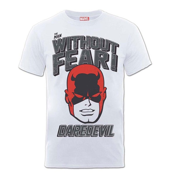 Marvel Daredevil Men's Without Fear T-Shirt - White