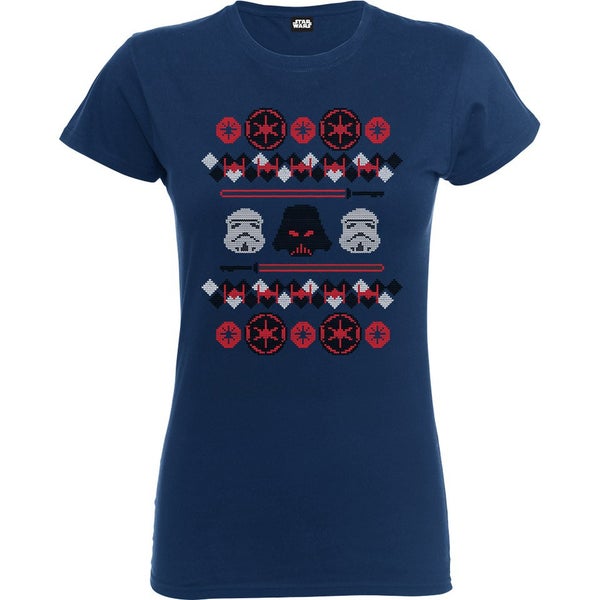 Star Wars Women's Christmas Empire T-Shirt - Navy