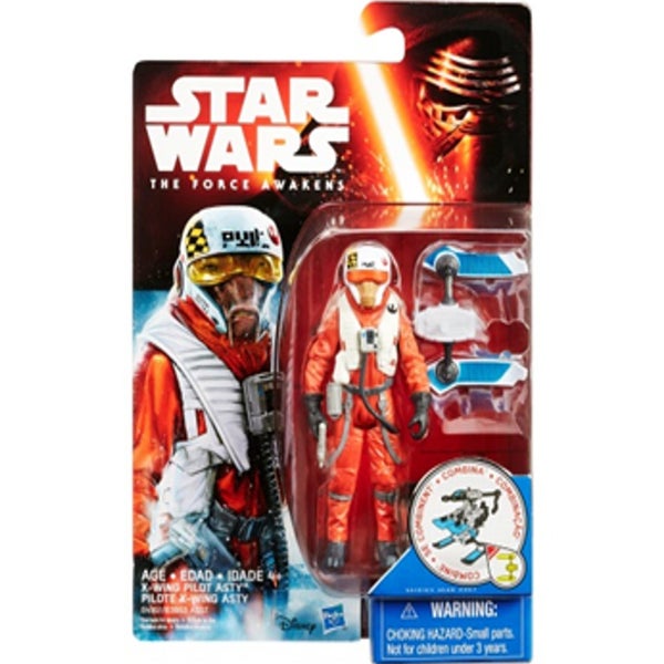 Star Wars The Force Awakens X-Wing Pilot Asty 4 Inch Action Figure