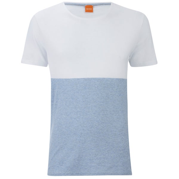 BOSS Orange Men's Tuomo Striped T-Shirt - White