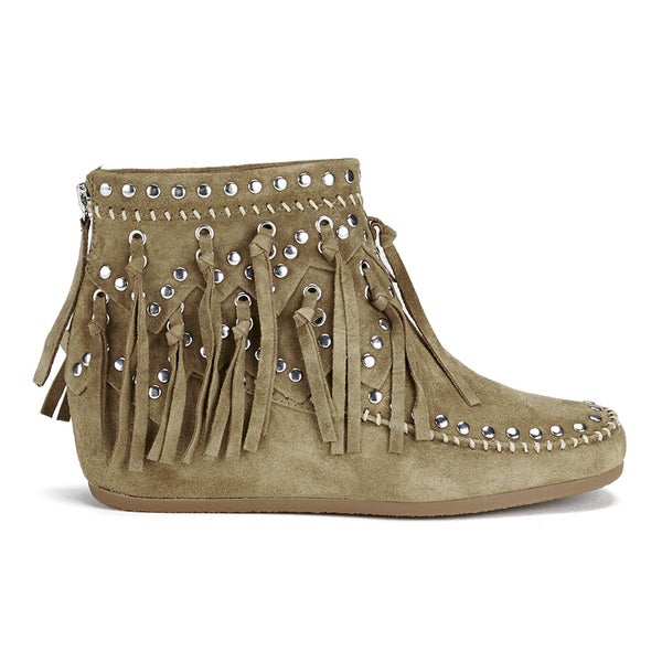 Ash Women's Spirit Suede Fringed Ankle Boots - Wilde
