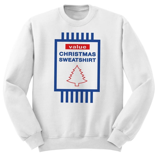 Value Christmas Sweatshirt - White