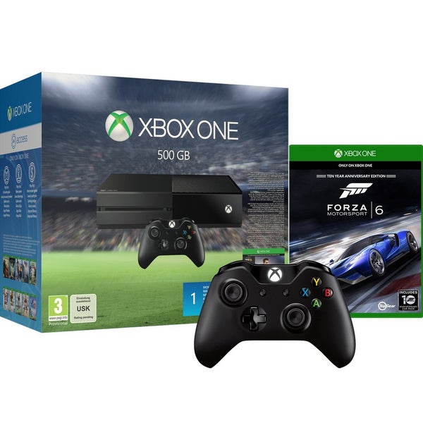 Xbox One 500GB Console - Includes FIFA 16 & Forza Motorsport 6 + Extra Wireless Controller
