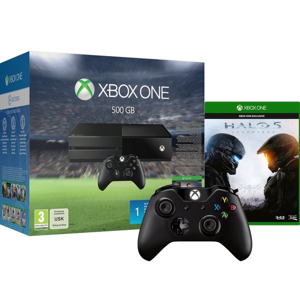 Xbox One 500GB Console - Includes FIFA 16 & Halo 5: Guardians + Extra Wireless Controller