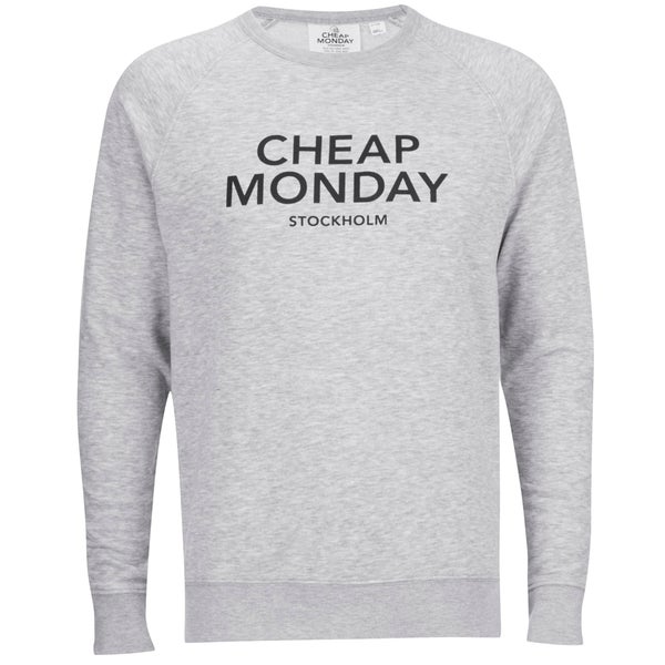Cheap Monday Men's Rules Logo Sweatshirt - Grey Melange