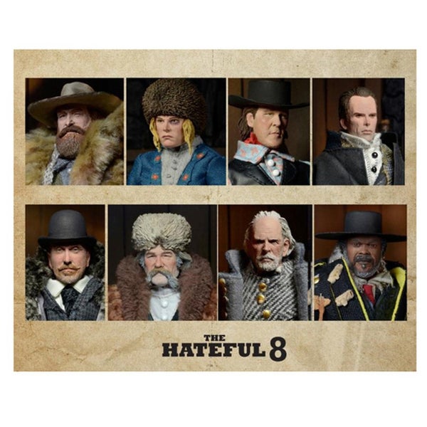 NECA The Hateful Eight Bob 8 Inch Clothed Action Figure