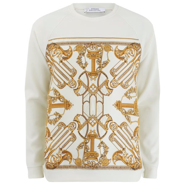 Versace Collection Men's Printed Sweatshirt - Cream