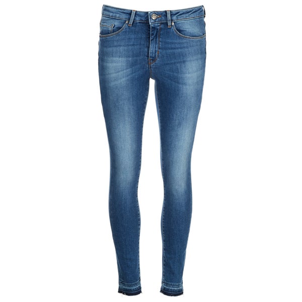 BOSS Orange Women's J10 Florida Frayed Cuff Jeans - Blue