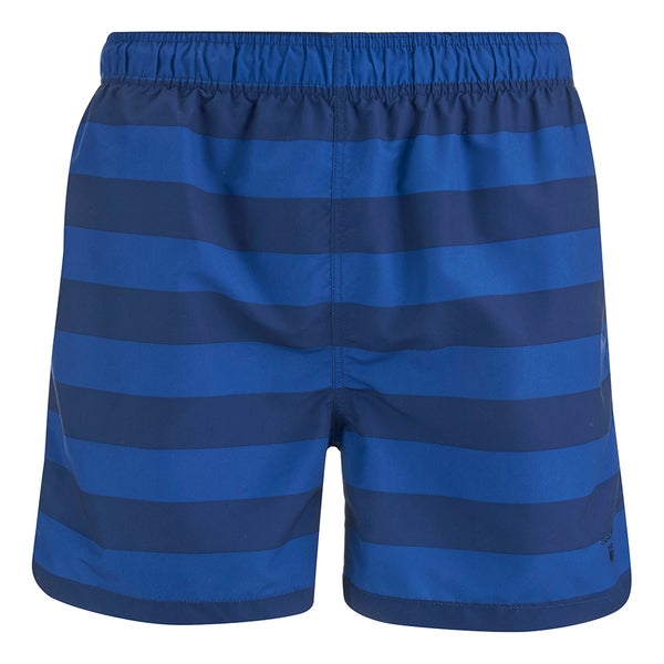 GANT Men's Stripe Swim Shorts - Yale Blue