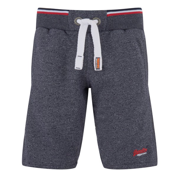 Superdry Men's Orange Label Tri Grit Sweat Shorts - Navy