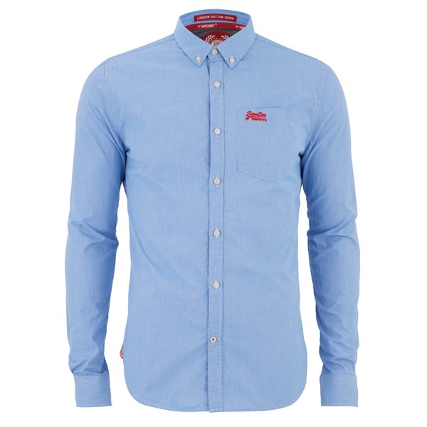 Superdry Men's London Button Down Shirt - Ink Gingham