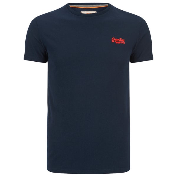 Superdry Men's Orange Label Vintage Embroidery T-Shirt - Royal Blue/ Red
