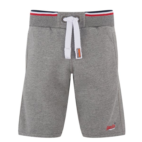 Superdry Men's Orange Label Tri Grit Sweat Shorts - Grey