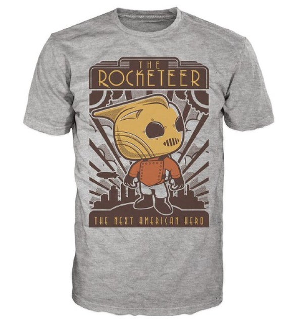 T-Shirt Disney The Rocketeer Pop!- Gris
