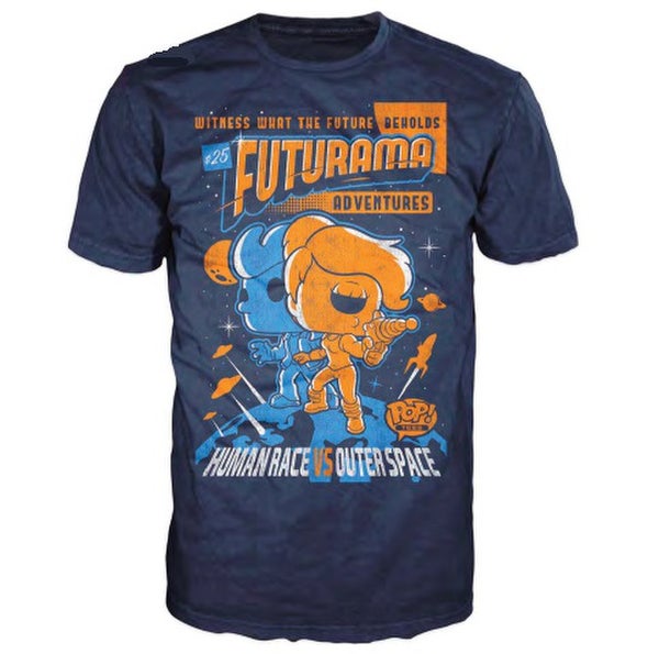 Futurama Adventures Pop! T-Shirt - Blue