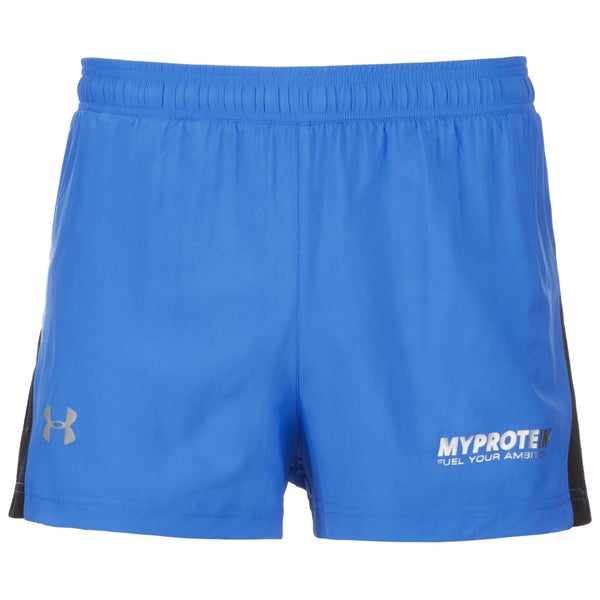 Under Armour Men's Launch Split Shorts – Blue