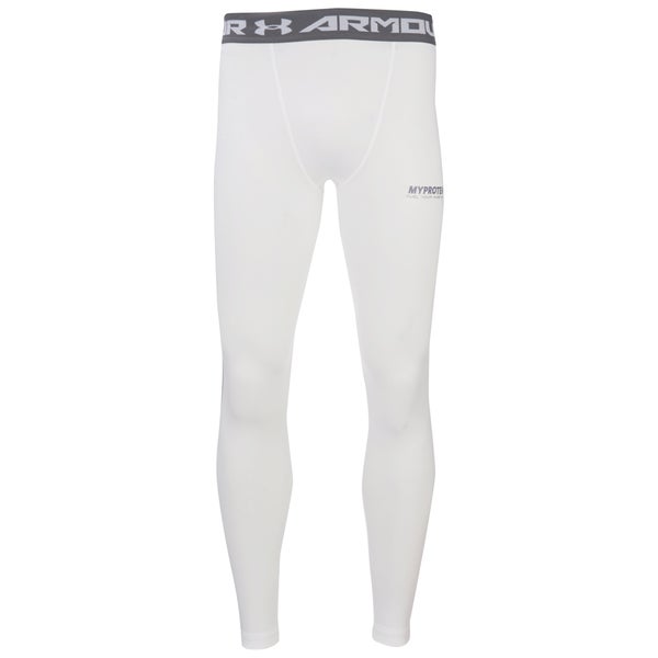 Under Armour Men's Heatgear Compression Leggings – White
