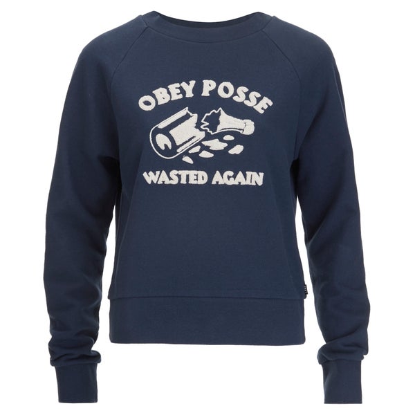 OBEY Clothing Women's Obey Posse Crew Sweatshirt - Navy