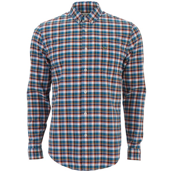 Lacoste Men's Oxford Checked Long Sleeve Shirt - Multi