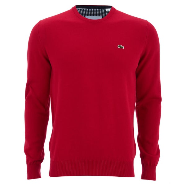 Lacoste Men's Crew Neck Sweatshirt - Red