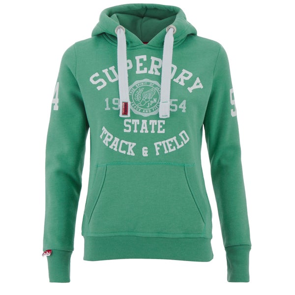 Superdry Women's Athletics Trackster Hoody - Pale Oregon Green