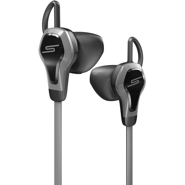 SMS Biosport Water Resistant Smart Earbuds with Heart Monitor - Black