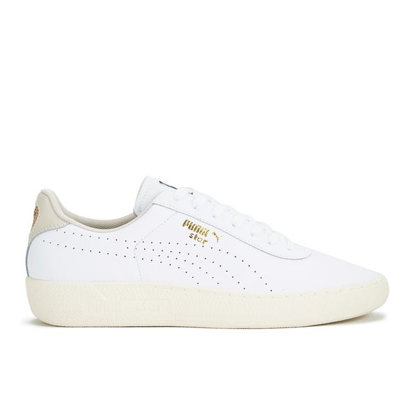 Puma Men's Tennis Star Crafted Leather Low Top Trainers - White