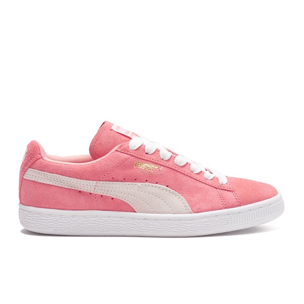 Puma Women's Suede Classic Low Top Trainers - Desert Flower/White