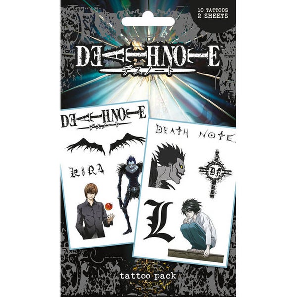 Death Note Characters & Icons - Tattoo Pack