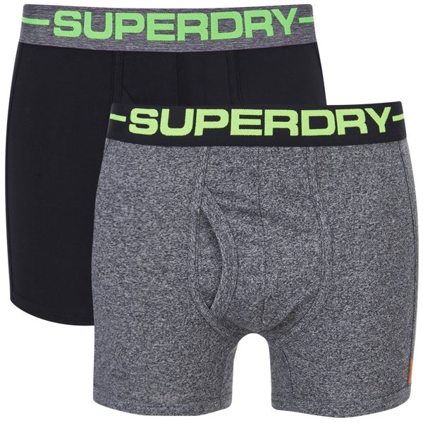 Superdry Men's Double Pack Boxer Shorts - Black