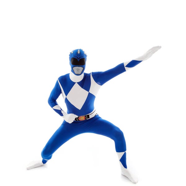 Morphsuit Power Rangers Blue Ranger - Volwassene