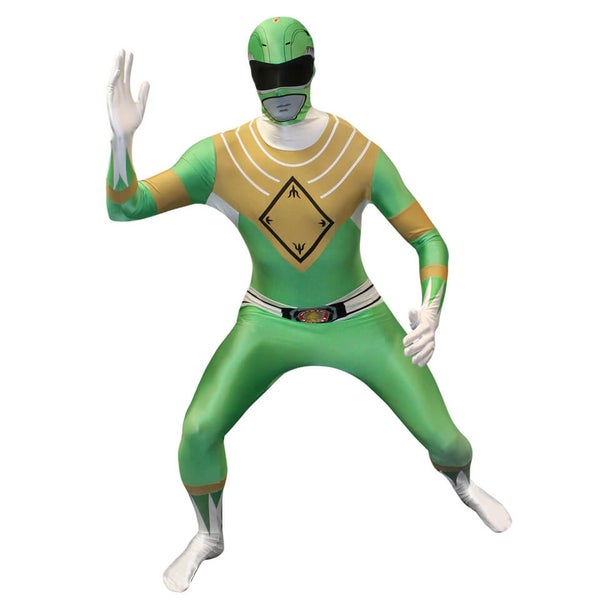 Morphsuit Power Rangers Green Ranger - Volwassene