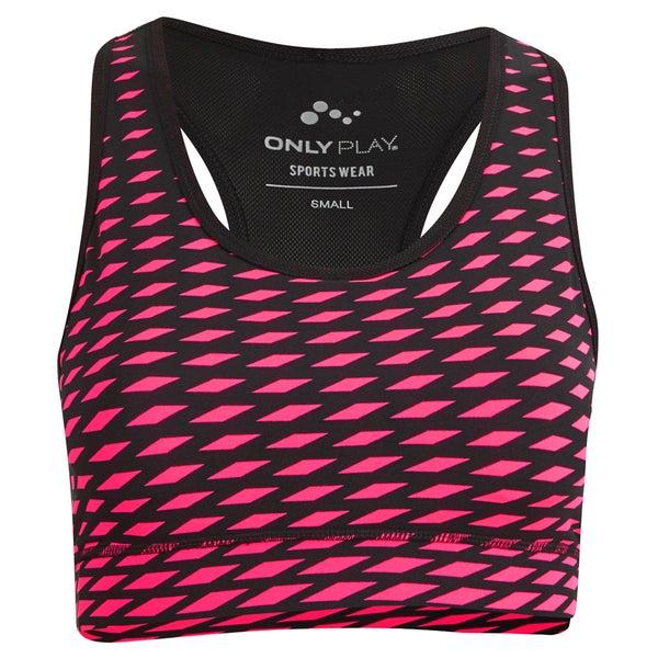 ONLY Women's Genna Sports Bra - Hot Pink