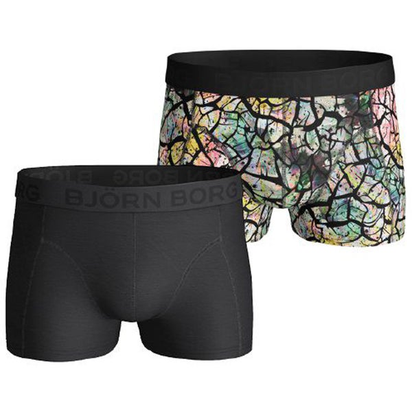 Bjorn Borg Men's Twin Pack Check Boxers - Stellar