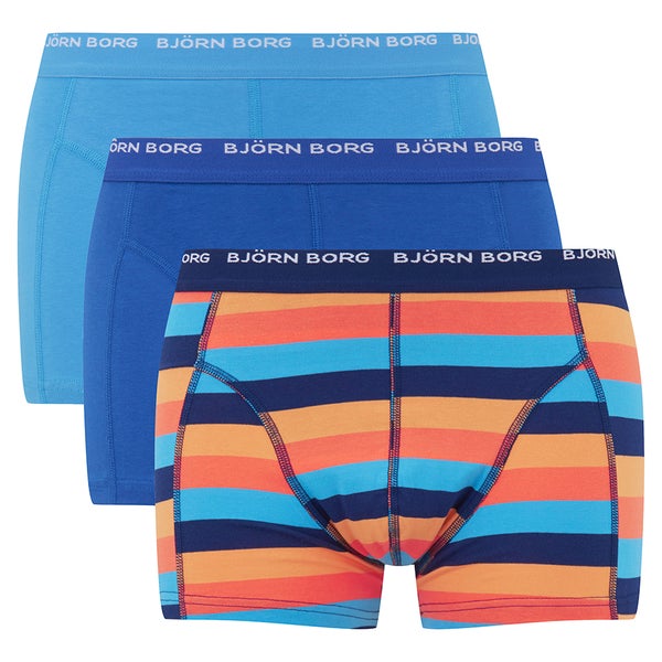 Bjorn Borg Men's Triple Pack Boxers - Medieval Blue