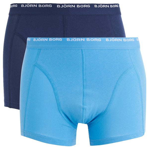 Bjorn Borg Men's Twin Pack Boxers - Medieval Blue