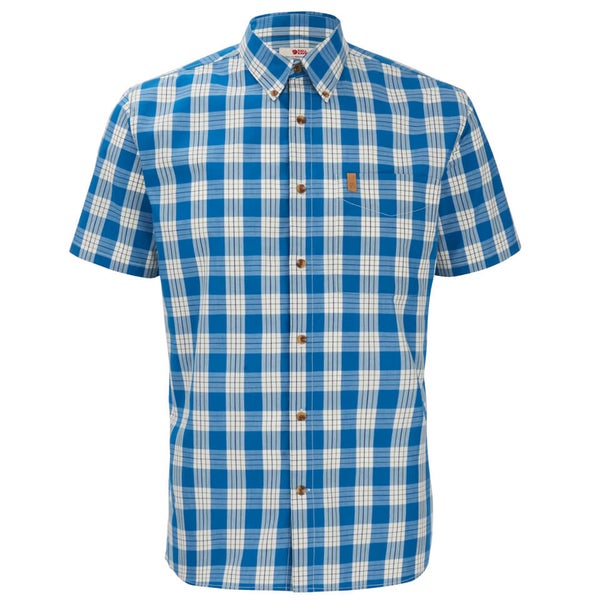 Fjallraven Men's Ovik Button Down Short Sleeve Shirt - Lake Blue