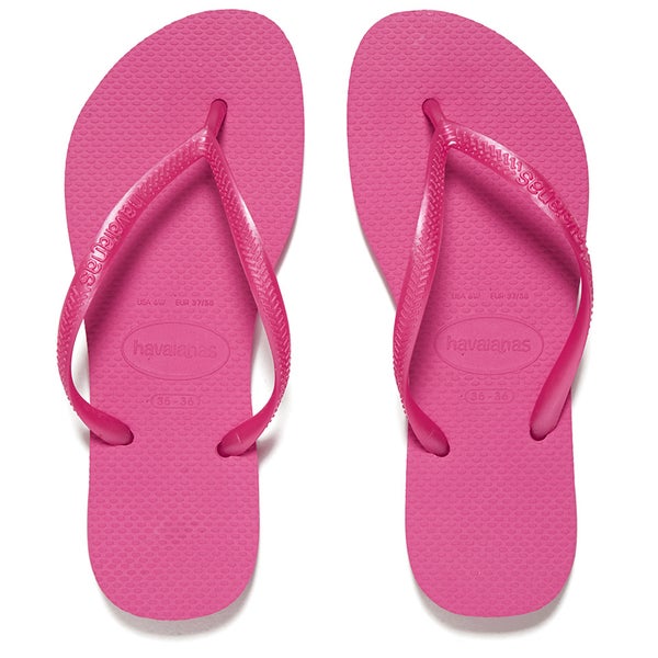 Havaianas Women's Slim Flip Flops - Shocking Pink