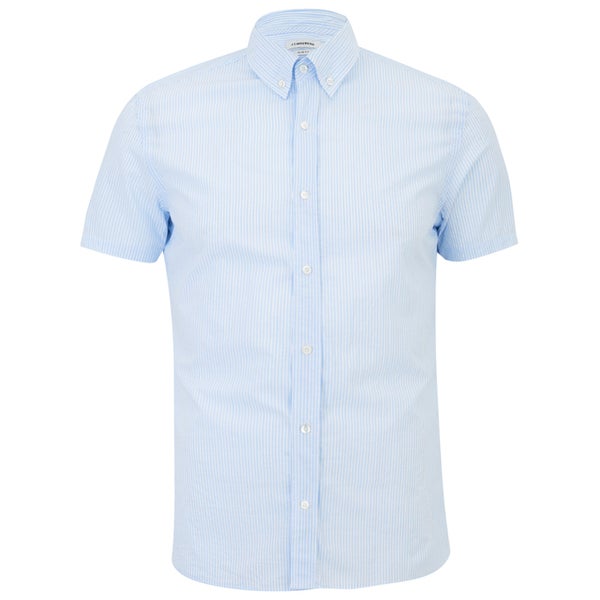 J.Lindeberg Men's Short Sleeve Shirt - Light Blue