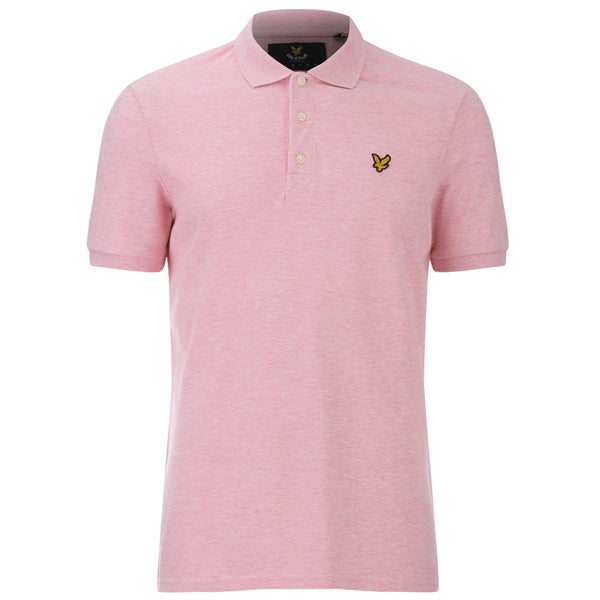 Lyle & Scott Vintage Men's Polo Shirt - Mid Pink Marl
