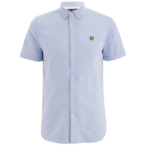 Lyle & Scott Vintage Men's Short Sleeve Oxford Shirt - Riviera Blue
