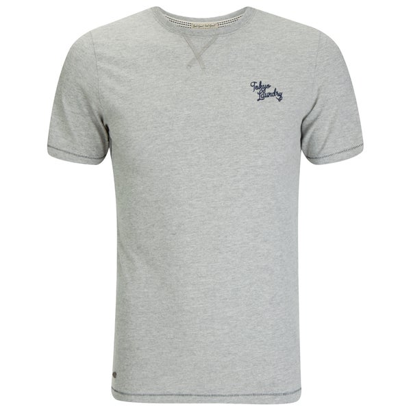 Tokyo Laundry Men's Essential Crew T-Shirt - Light Grey Marl