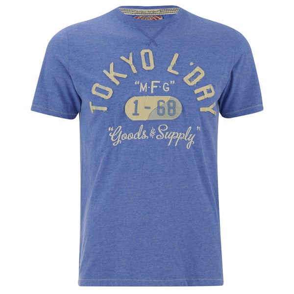 Tokyo Laundry Men's Woodcroft T-Shirt - Cornflower Blue Marl
