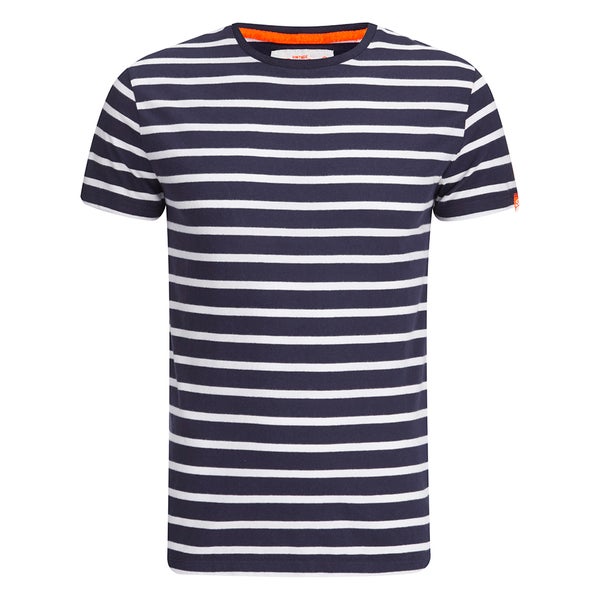Superdry Men's Orange Label Brittany Stripe T-Shirt - Rinse Navy